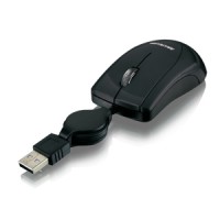 Mouse Mini Retrátil Preto MO159