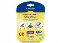 PEN DRIVE VERBATIM 96816 TUFF-N-TINY 8GB ROXO USB 2.0