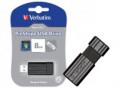 PEN DRIVE VERBATIM 49062 PINSTRIPE 8GB RETRATIL PRETO USB 2.0